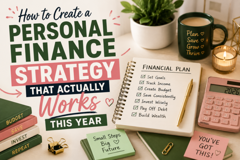 Woman creating a personal finance strategy that actually works penny to power