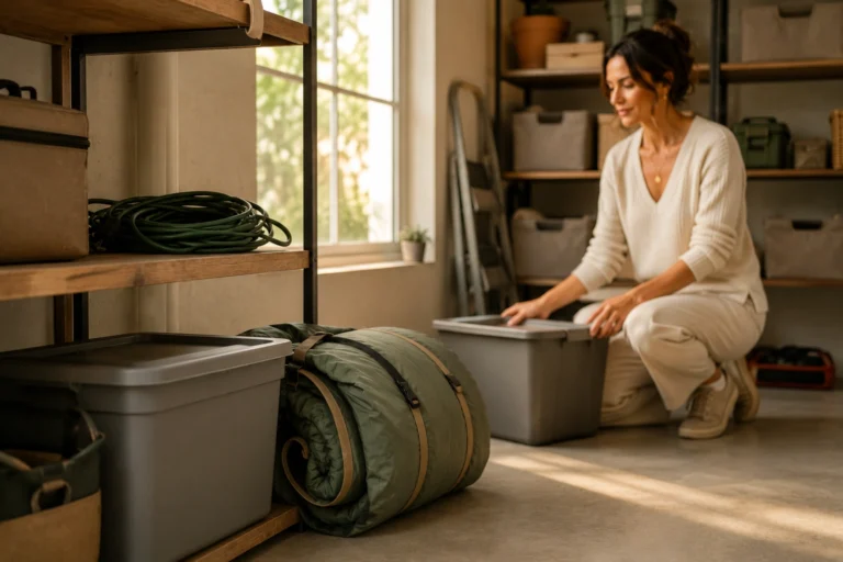 Organized storage space illustrating the rent instead of buy decision for unused household items at PennyToPower.com