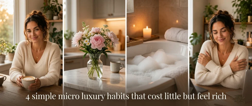 Examples of micro luxury habits for single moms on a budget