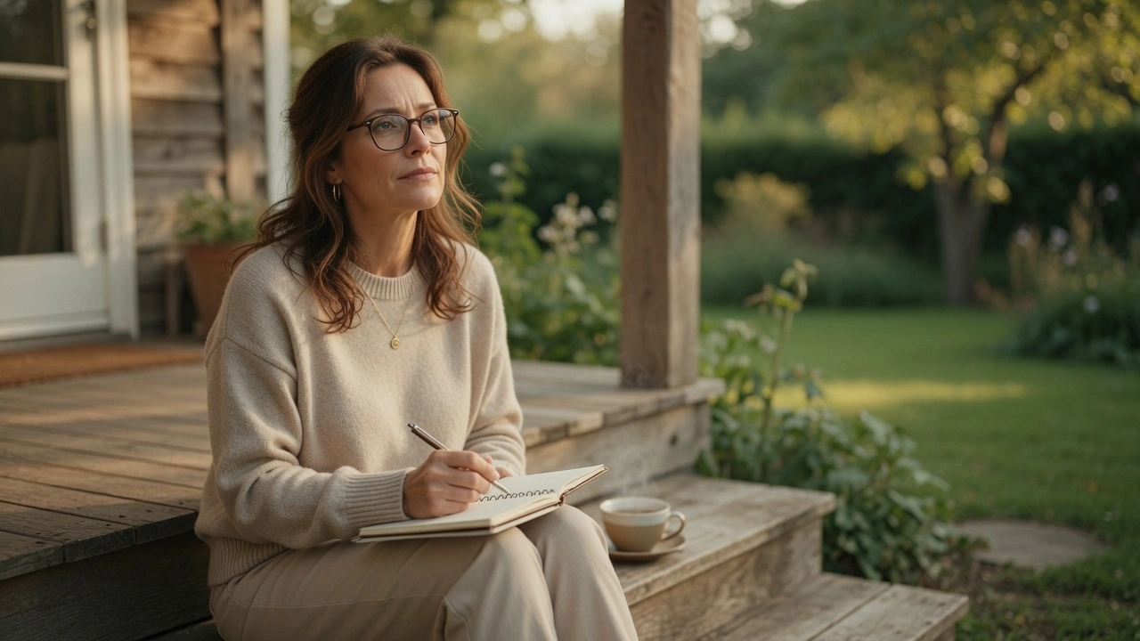 Woman reviewing retirement planning for women documents at home desk, PennyToPower.com