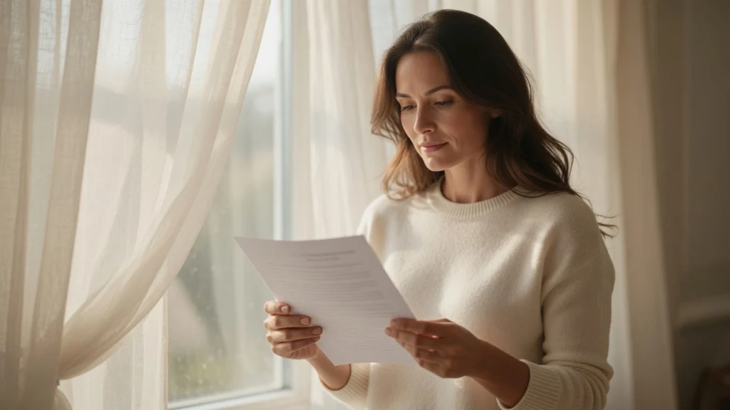 Woman planning Pinterest monetization strategy outdoors with notebook — PennyToPower.com 