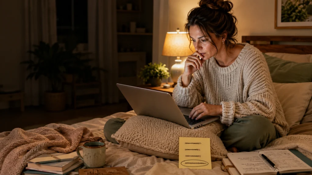 Woman naming her new shop on the Etsy setup screen, starting an Etsy shop