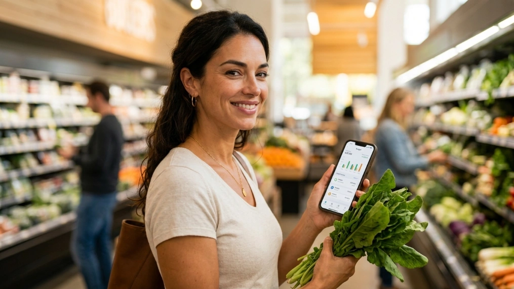 I track my groceries with Free Budget Spreadsheet