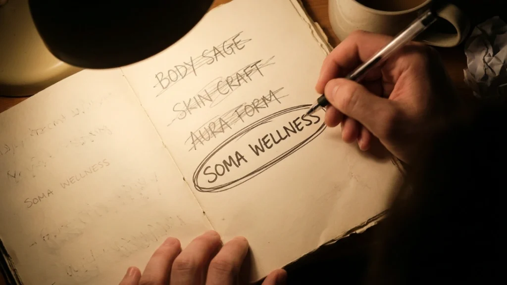Brainstorming a fragrance name as part of a home perfume business cost