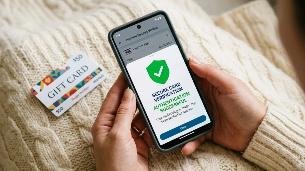 Verifying a card safely, sell unused gift cards safely