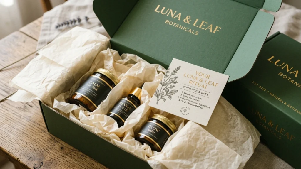 Packaging for a press on nail business order