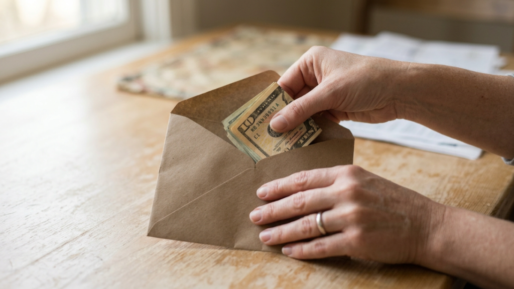 Setting aside cash while planning to leave a financially controlling relationship