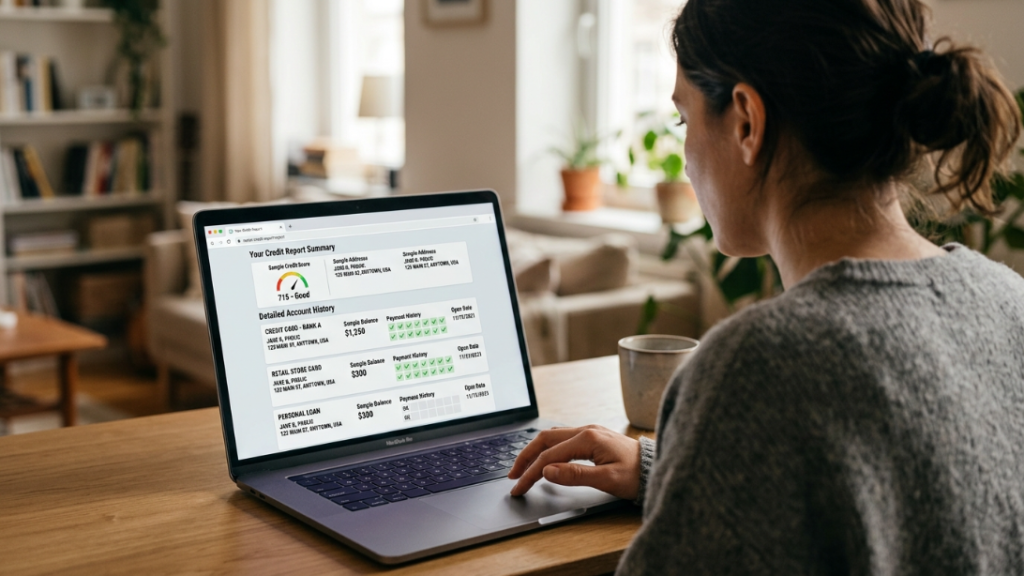 Checking a credit report after a financially controlling relationship