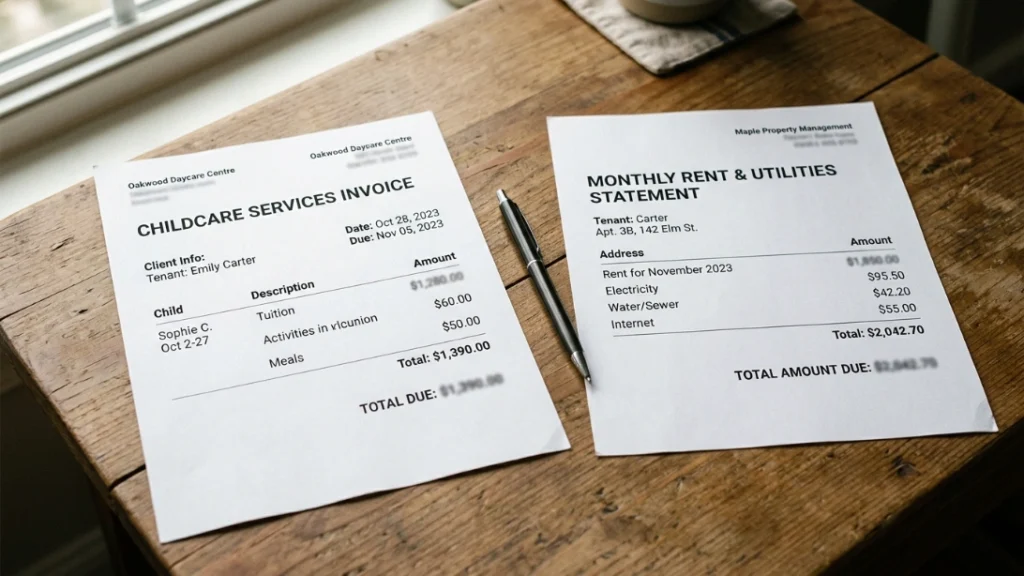 Childcare cost compared to housing, financially behind after baby data