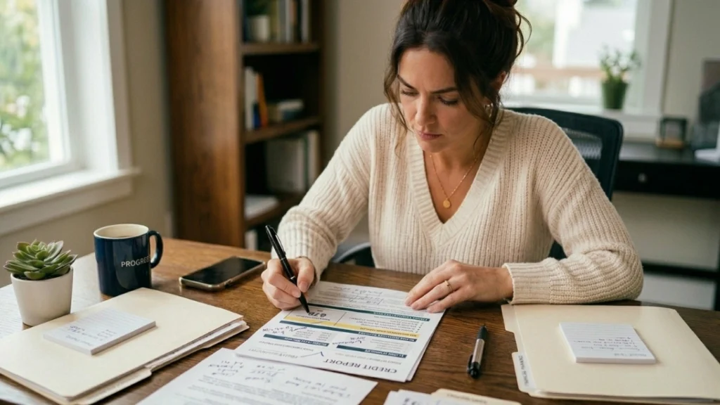 Reviewing a credit report, credit building from zero after bankruptcy