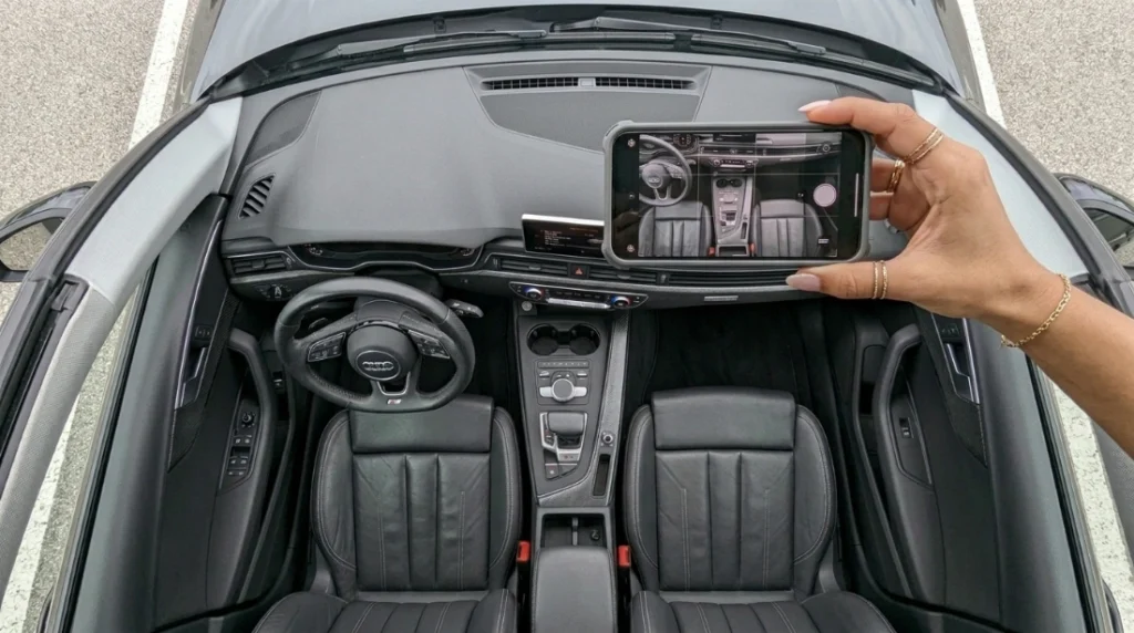 Taking listing photos for renting out your idle car