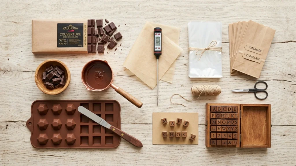 Occasion-matched chocolate designs for a homemade chocolate gift business