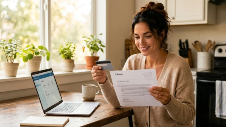 Woman starting credit building from zero with a secured card