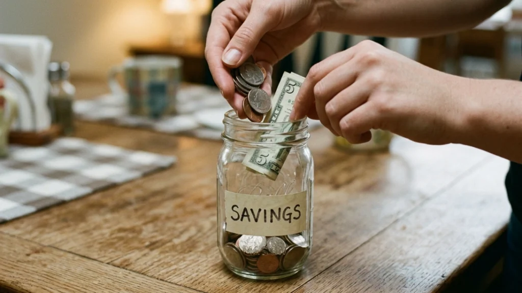 Building a small savings buffer for budgeting for late child support