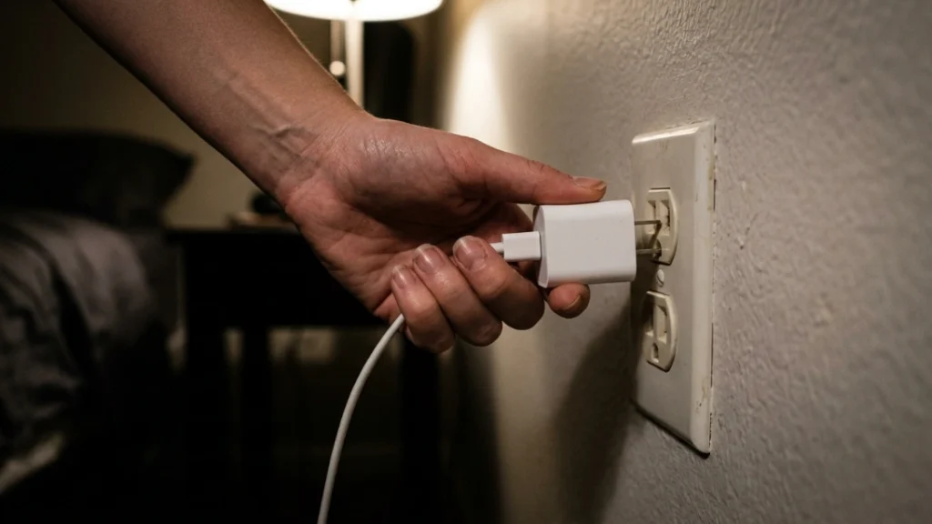 Unplug when mobile is charged fully 