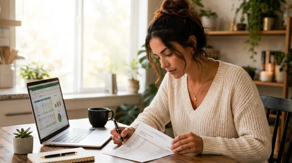 Auditing hidden subscription costs 2026 by reviewing a printed bank statement